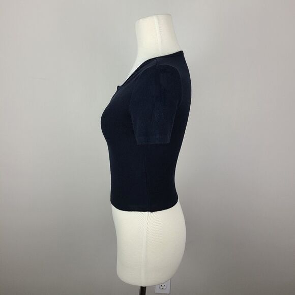 Streetwear Society Essentials Black Ribbed Short Sleeve T-Shirt XS - Picture 7 of 16